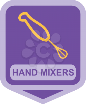 Royalty Free Clipart Image of a Hand Mixer