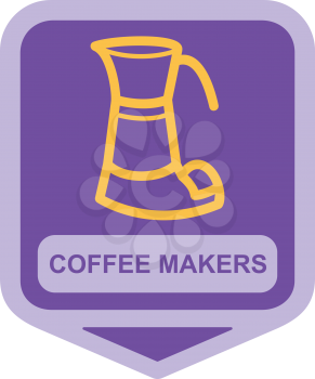 Royalty Free Clipart Image of a Coffee Maker