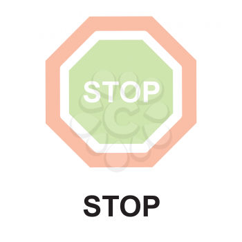 Royalty Free Clipart Image of Stop