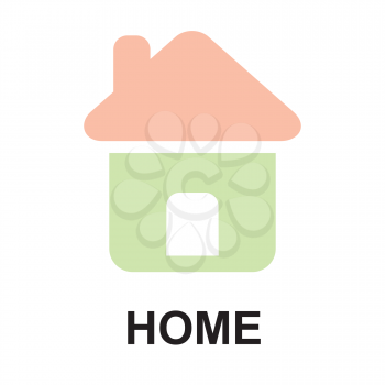 Royalty Free Clipart Image of a Home Button