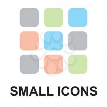 Royalty Free Clipart Image of a Small Icons Button