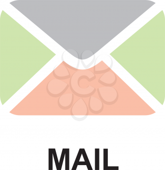 Royalty Free Clipart Image of a Mail Icon