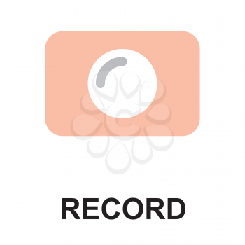 Royalty Free Clipart Image of a Record Button