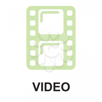 Royalty Free Clipart Image of a Video Button