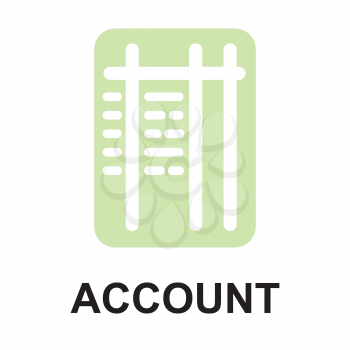 Royalty Free Clipart Image of an Account