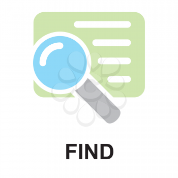Royalty Free Clipart Image of a Find Button
