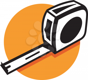 Royalty Free Clipart Image of a Tape Measure