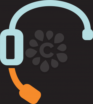 Royalty Free Clipart Image of a Headset