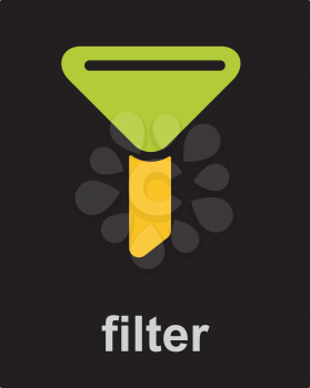 Royalty Free Clipart Image of a Filter