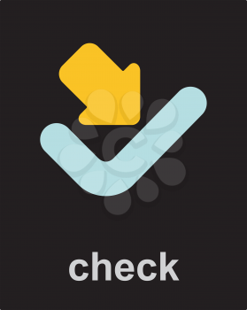 Royalty Free Clipart Image of a Check Icon