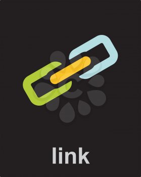 Royalty Free Clipart Image of a Link