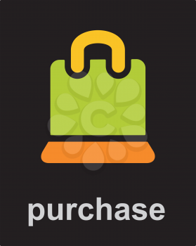 Royalty Free Clipart Image of a Purchase Icon