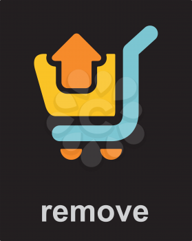 Royalty Free Clipart Image of a Remove Icon