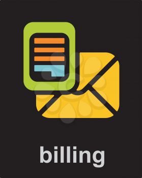 Royalty Free Clipart Image of a Billing Icon