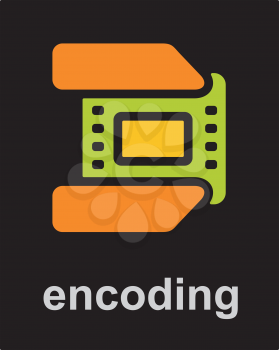 Royalty Free Clipart Image of Encoding