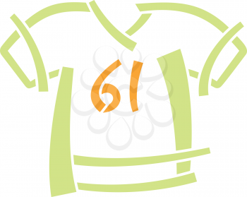 Royalty Free Clipart Image of a Uniform Shirt