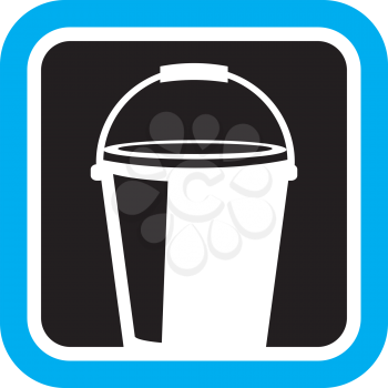 Royalty Free Clipart Image of a Bucket