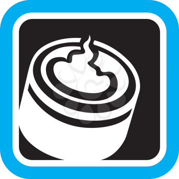 Royalty Free Clipart Image of a Cream