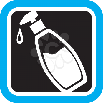 Royalty Free Clipart Image of a Lotion Bottle