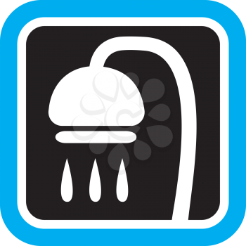 Royalty Free Clipart Image of a Shower