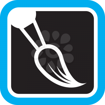 Royalty Free Clipart Image of a Paintbrush