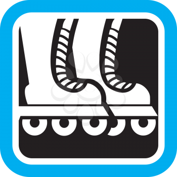 Royalty Free Clipart Image of Roller Blades