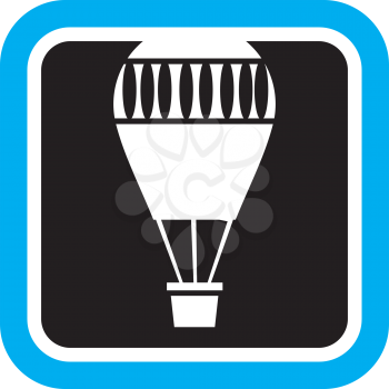 Royalty Free Clipart Image of a Hot Air Balloon