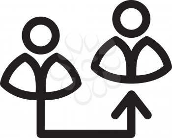 Royalty Free Clipart Image of a People Icon