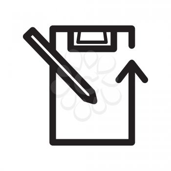 Royalty Free Clipart Image of a Notepad and Pen