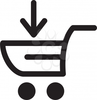 Royalty Free Clipart Image of a Cart