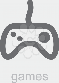 Royalty Free Clipart Image of a Games Controller