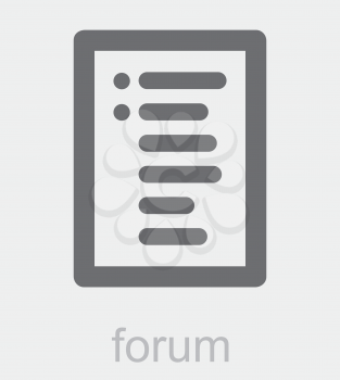 Royalty Free Clipart Image of a Forum Icon