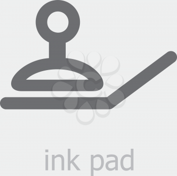 Royalty Free Clipart Image of an Ink Pad