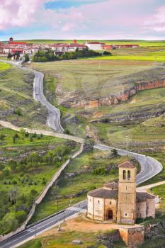 Royalty Free Photo of a Twisting Valley in Spain