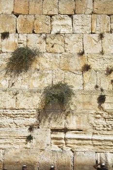 Royalty Free Photo of the Western Wall of the Jerusalem Temple