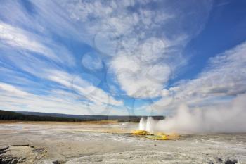 Royalty Free Photo of a Geysers in Yellowstone Park 