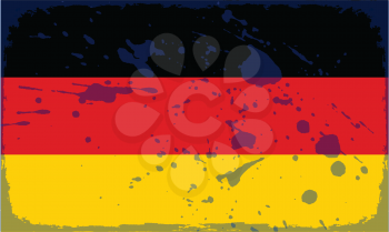 Royalty Free Clipart Image of a German Flag
