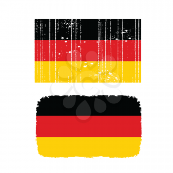 Royalty Free Clipart Image of a Set of German Flags