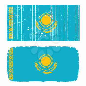Royalty Free Clipart Image of a Kazakhstan Flag