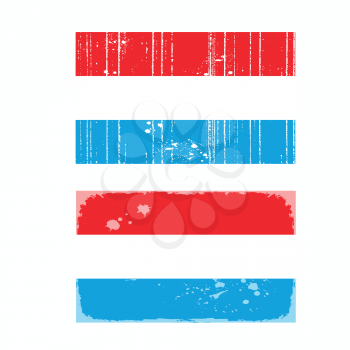 Royalty Free Clipart Image of a Flag of Luxembourg