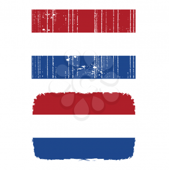 Royalty Free Clipart Image of a Netherlands Flags