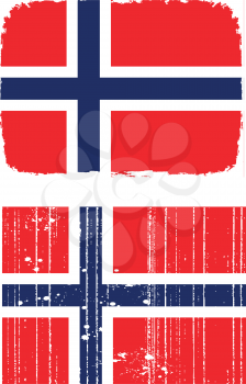 Royalty Free Clipart Image of Norwegian Flags