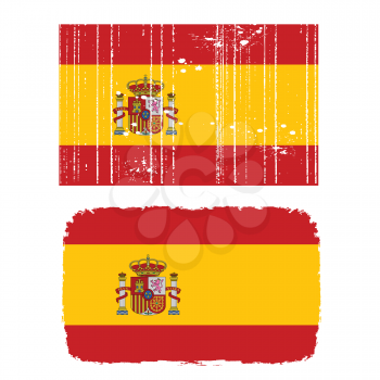 Royalty Free Clipart Image of Spanish Flags