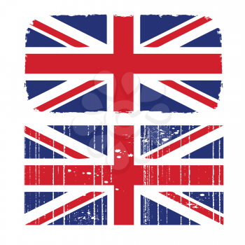 Royalty Free Clipart Image of the United Kingdom's Flag