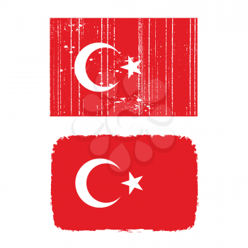 Royalty Free Clipart Image of Turkish Flags