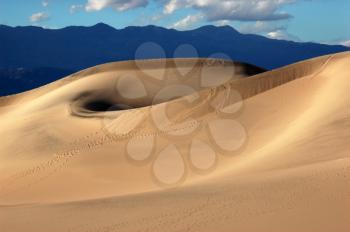 Royalty Free Photo of a Sand Dune in Death Valley National Park
