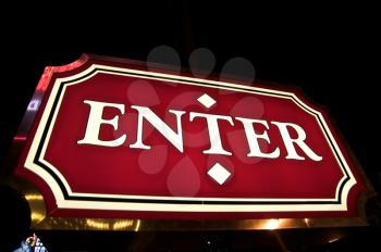 Royalty Free Photo of an Enter Sign