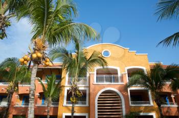 Tropical hotel in the Mayan Riviera, near Cancun