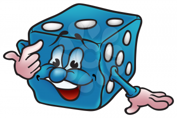 Royalty Free Clipart Image of a Dice