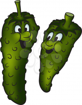 Royalty Free Clipart Image of a Gherkin